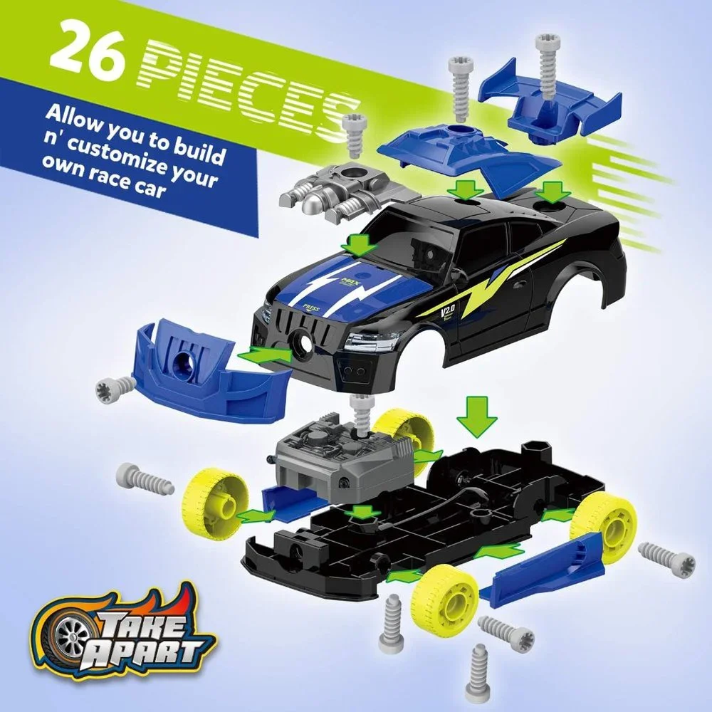 Racing Car with Electric Screwdriver Tool‎ Fine Motor Skill Toy Car Construction